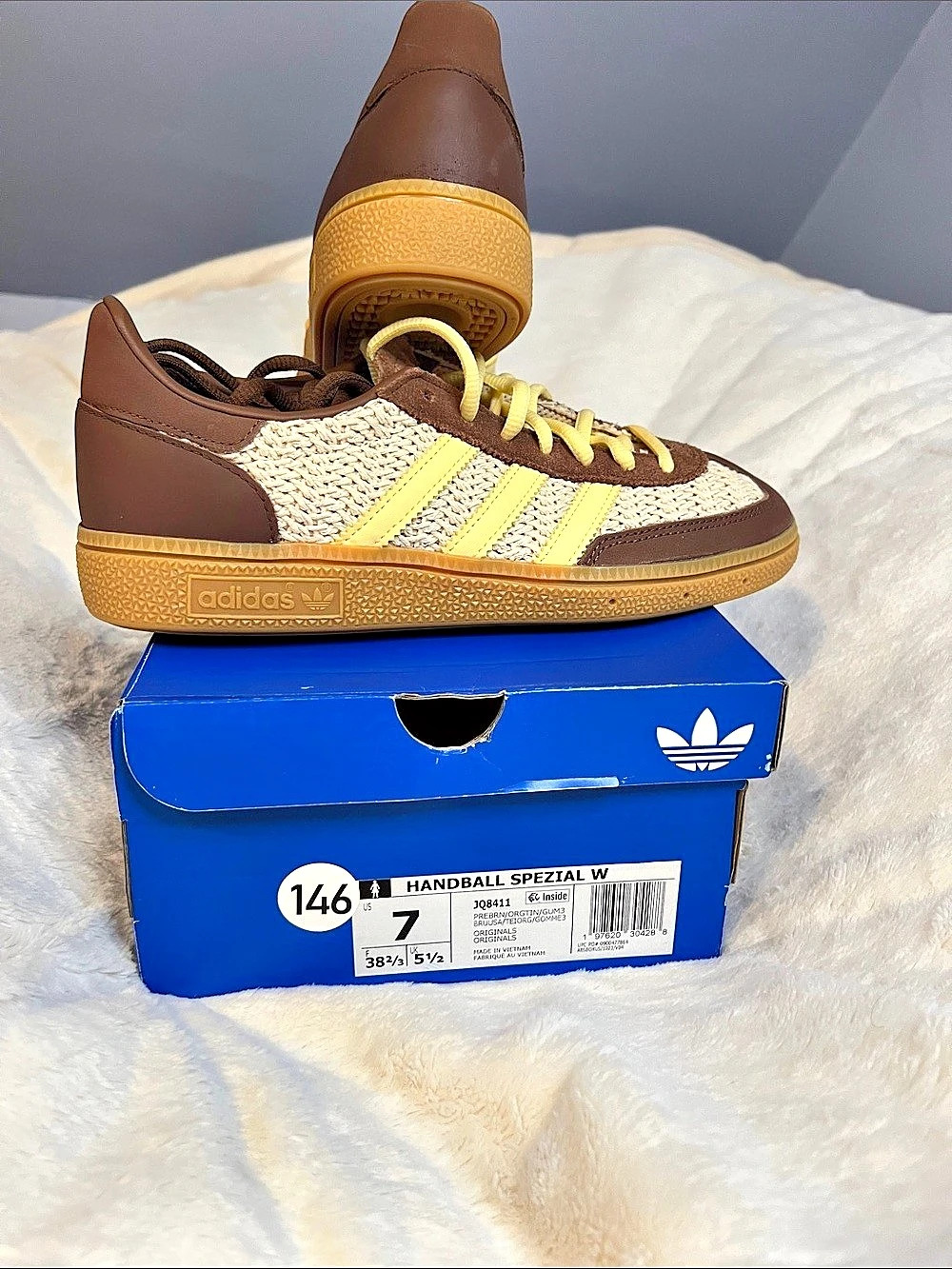 adidas Handball Spezial Preloved Brown Orange Tint Gum (Women's) Sneakers Brown